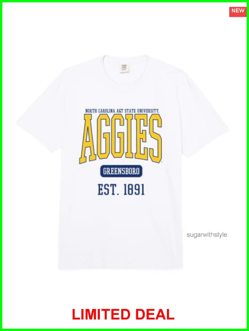 NC A&T Aggies Comfort Colors Heavyweight T-Shirt